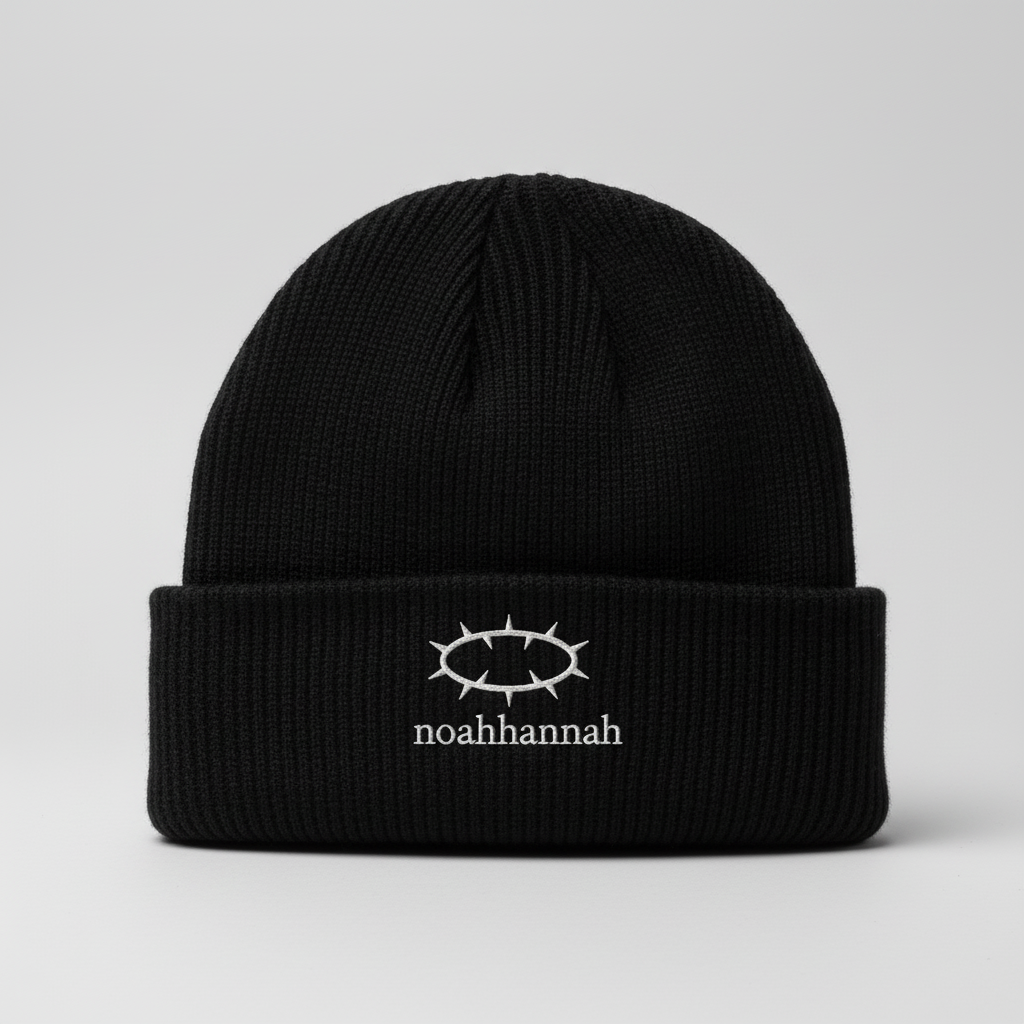 noahhannah Black Beanie - Updated