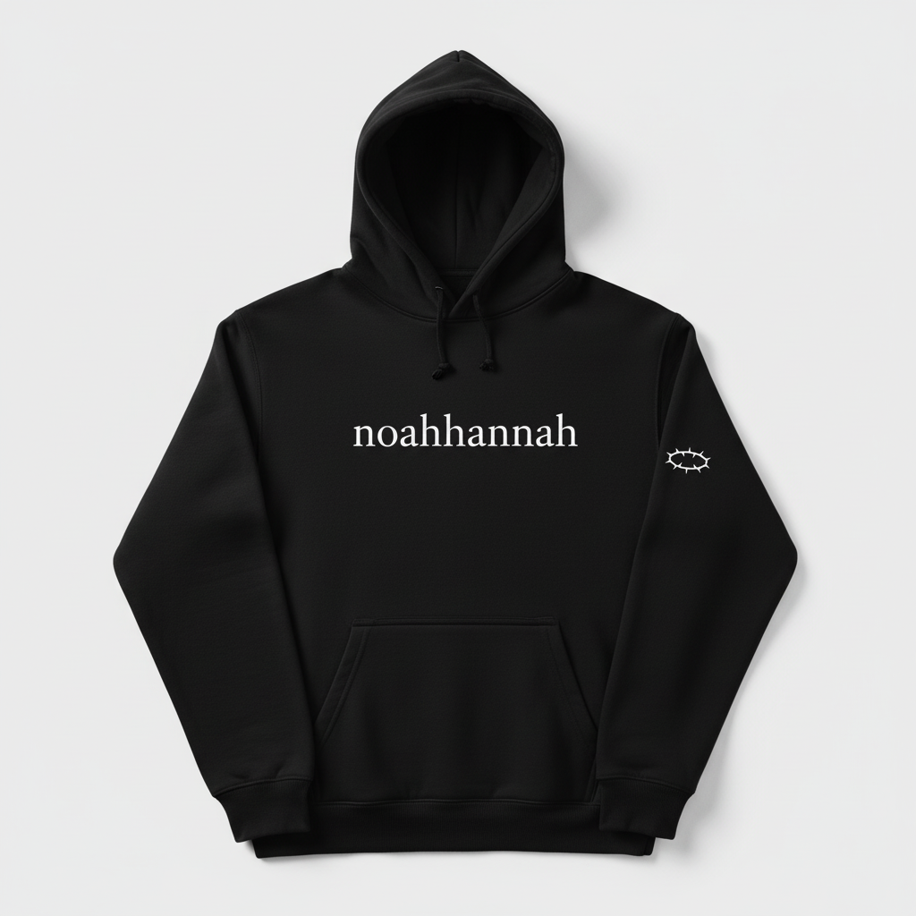 noahhannah Black Hoodie