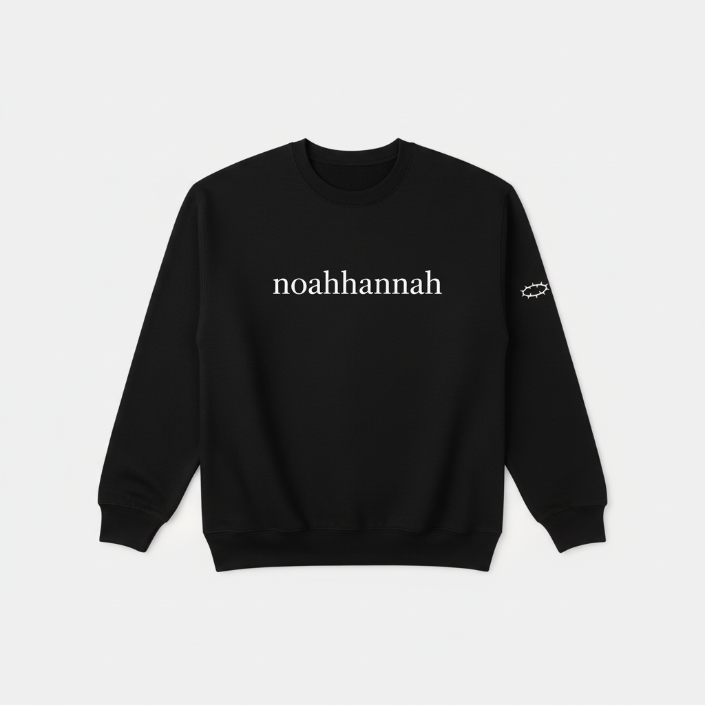 noahhannah Black Sweatshirt
