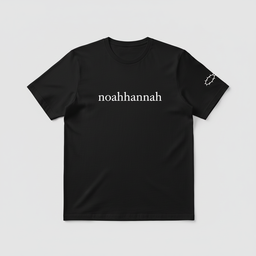 noahhannah Black T-Shirt